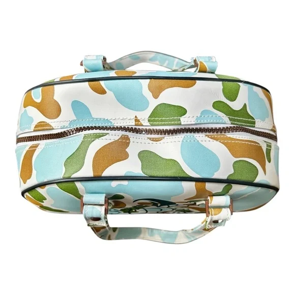 Rare Vintage Von Dutch 90's Handbag Camo Camouflage Cow Print Bowling Bag/Tote - Picture 4 of 9